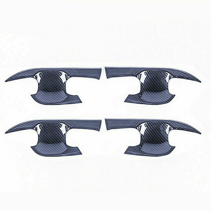 4X for TOYOTA for Camry 2018-2023 Carbon Fiber Outside Door Handle Bowl Cover Trim