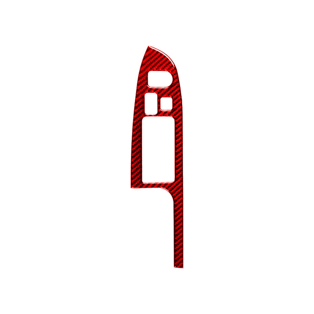 Driver Window Lift Panel Trim Carbon Fiber Interior for Acura TSX 2003-2008 Red