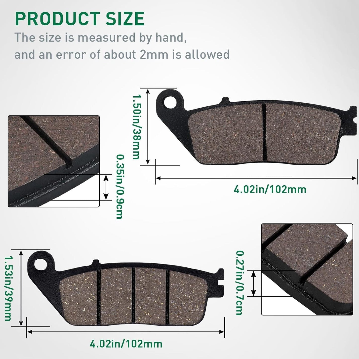 FR Brake Pads for Honda GL 1500 Tourer/Valkyrie 1500 1997-2003 GL1500