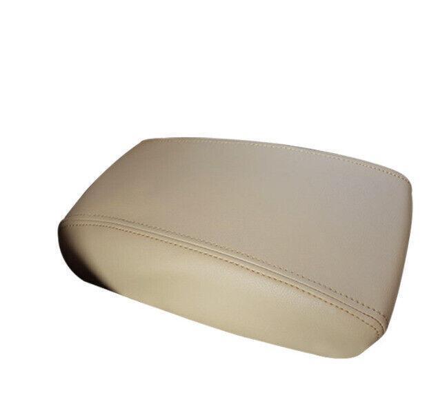Beige leather center console armrest cover trim for the modern for Tucson 2016 - 18