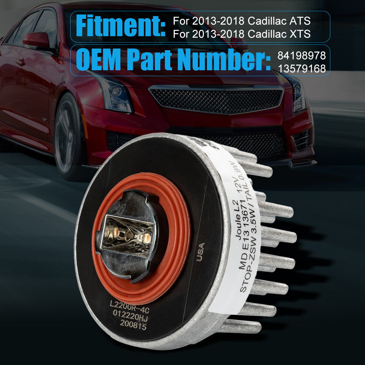 13579168 Replacement Tail Light Bulb LED Unit for Cadillac 2013-2018 XTS GM