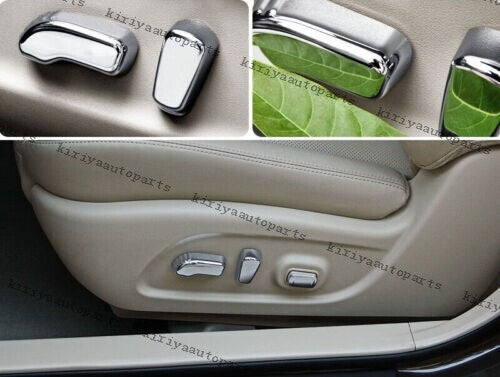 for Seat Adjust Handle Button Cover Trim 5pcs Fit for Nissan Murano 2015-2021 Chrome