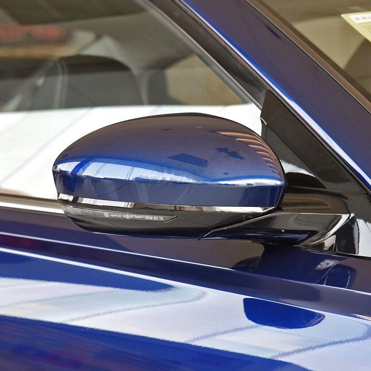 Blue Right Passenger Side Rear Mirror Cap Cover for Nissan Altima 19-22