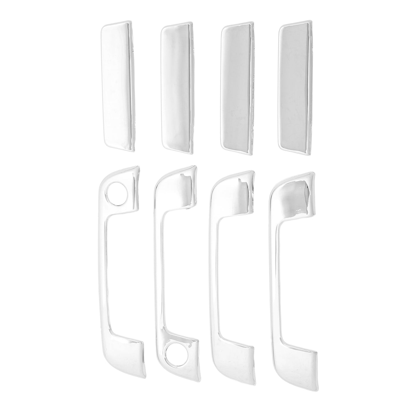 New Auto 4 Sets Exterior Door Handle Cover ABS Chrome Weatherproof Part For E32