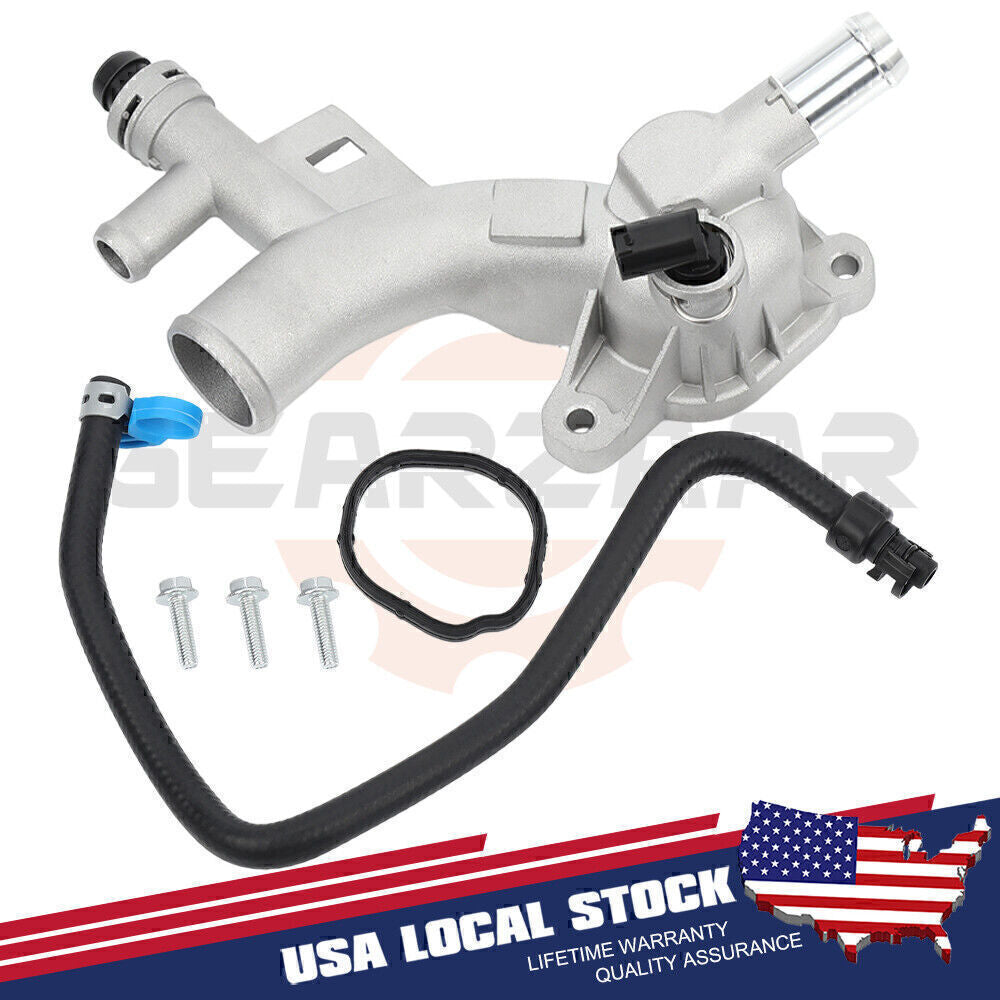 Engine Coolant Water Outlet w/Hose for 12-20 for Chevy Trax Sonic 2011-16 for Cruze