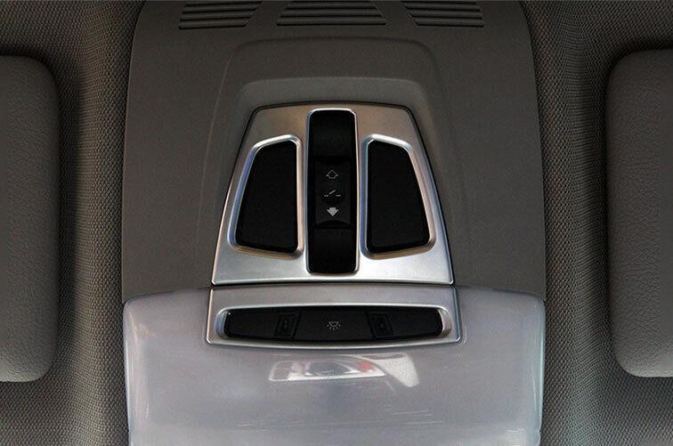 Front Reading Light Lamp Frame Trim For 2013-2019 for BMW 3 4 Series GT ABS Silver