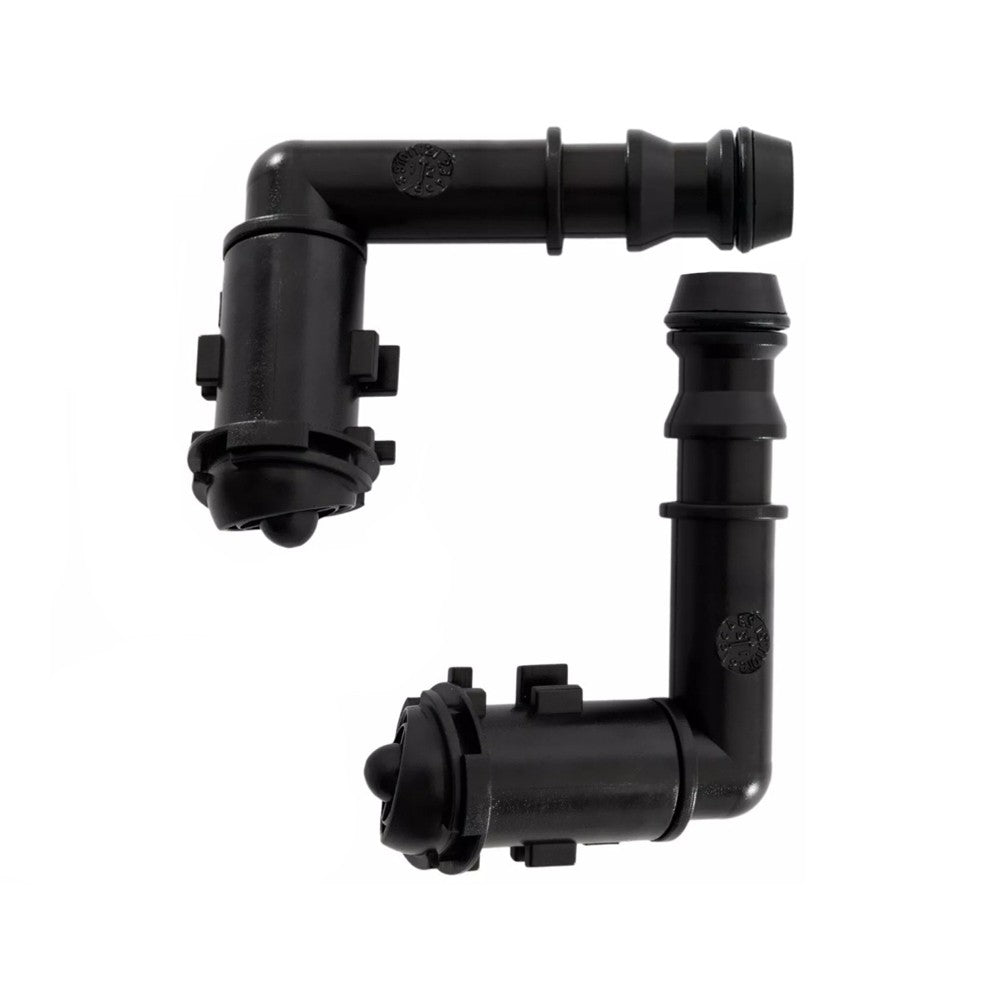 2Pcs Headlight Washer Nozzle Left Right Black for 2008-2009 CTS Replacement Part