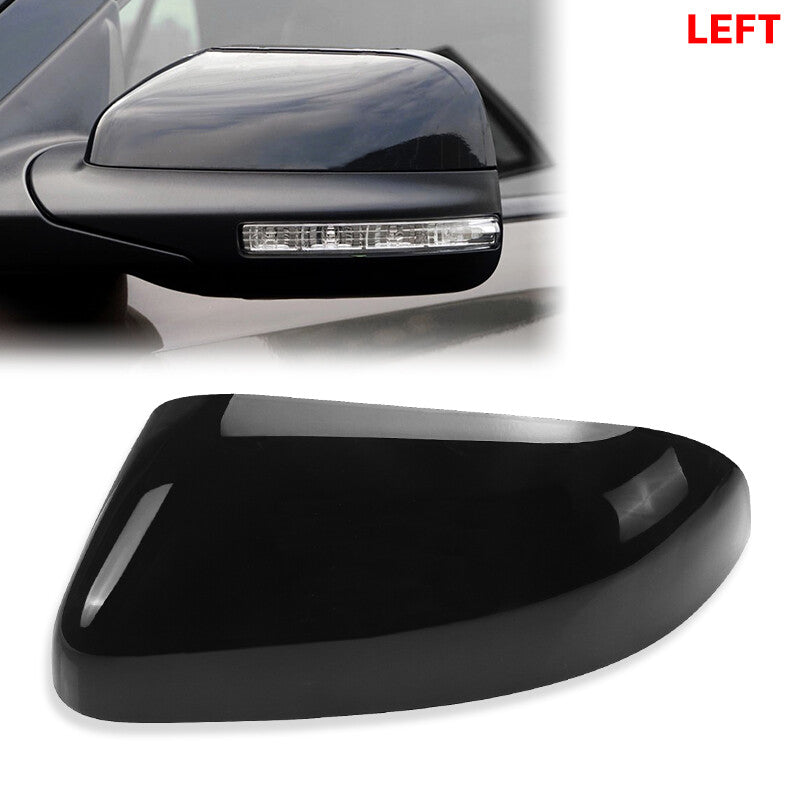 Rear View Mirror Cover Cap for Ford EXPLORER 2016-2019 Black Left Driver Side