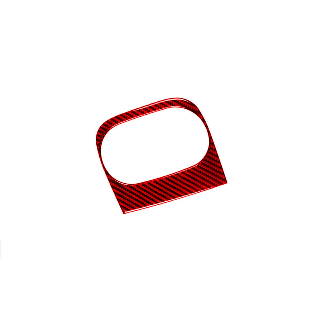 Red Rear Cup Holder Frame Trim Cover Carbon Fiber for Chevrolet COBALT 2005-2010