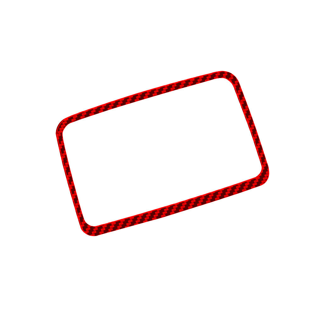 Red Carbon Fiber Dashboard Above Storage Cover Trim for Ford Ranger 2019-2022