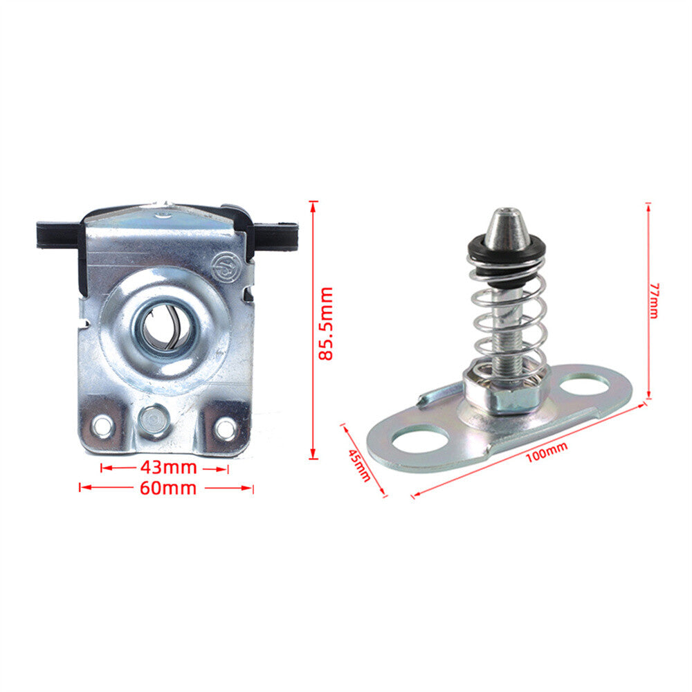 Lower Upper Catch Latch Hood Lock Kit for BMW E39 E46 51238229807 51238203859