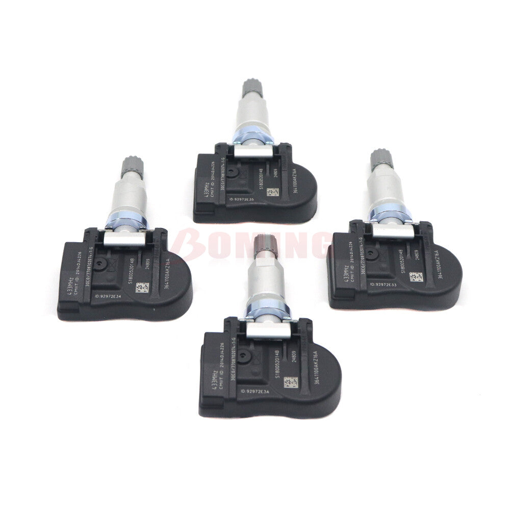 4-pack Tire Pressure Monitoring System (TPMS) Sensors for Long Walls - Wingle5 3641100AKZ16A