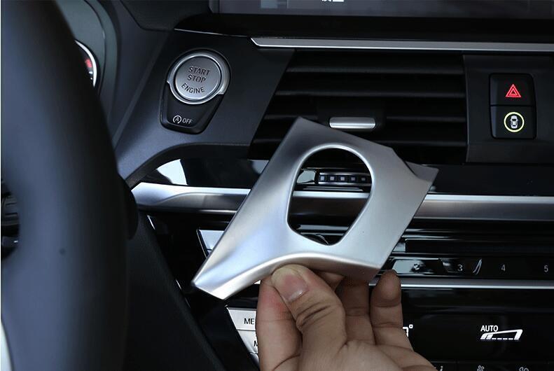 Cover Trim ABS Silver One-Button Start Switch for BMW X3 G01 X4 G02 2018-2021