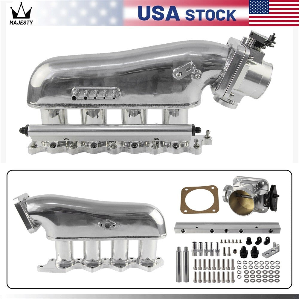 Intake Manifold+Throttle Body+Fuel Rail for Mitsubishi Lancer 4G63 Turbo EVO 4-9