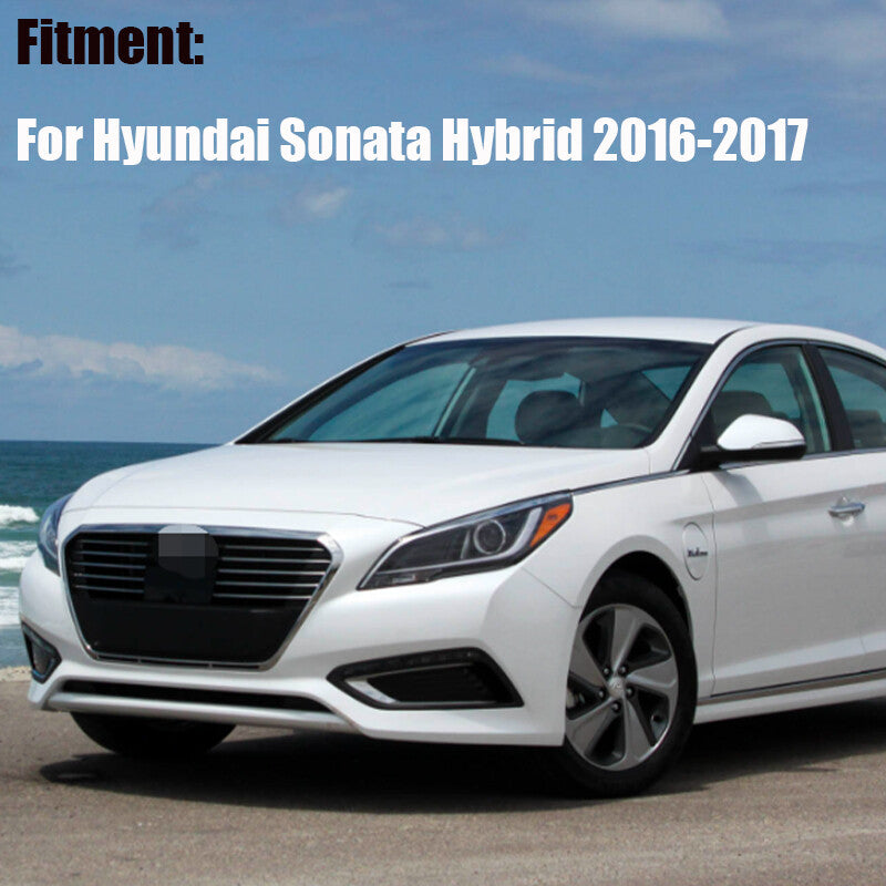 2016 2017 for Hyundai Sonata Hybrid Front Bumper Radiator Grille Chrome+Black
