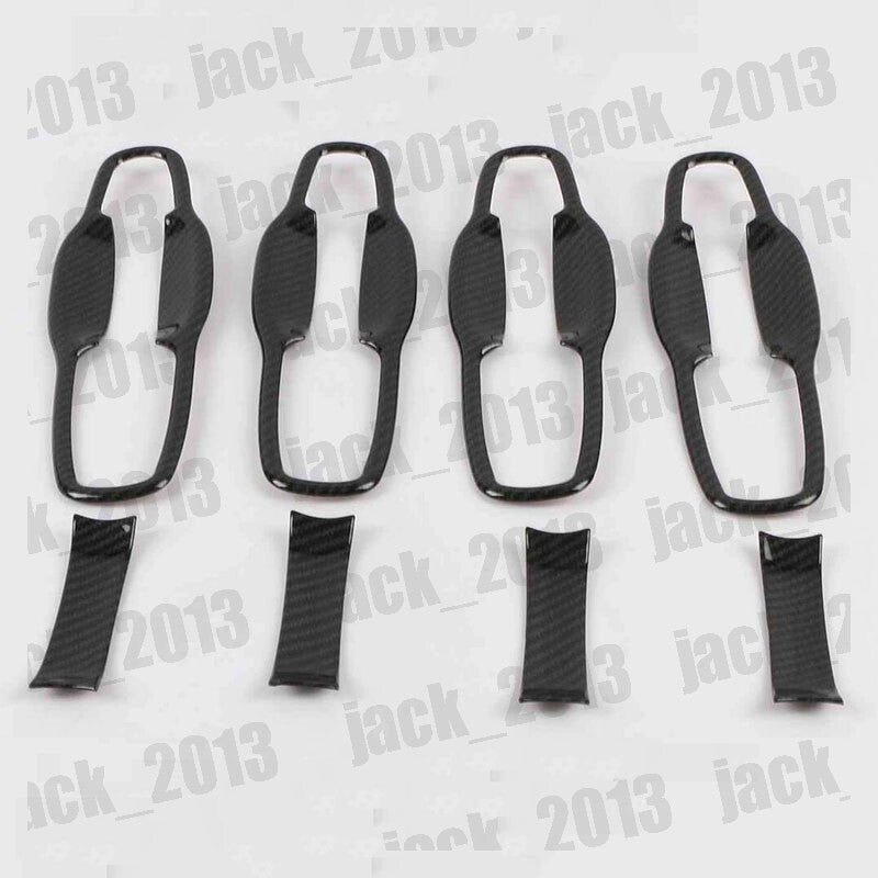 for Jeep Grand Cherokee 2011-20 Carbon Fiber Door Bowl Handle Trim Molding Cover