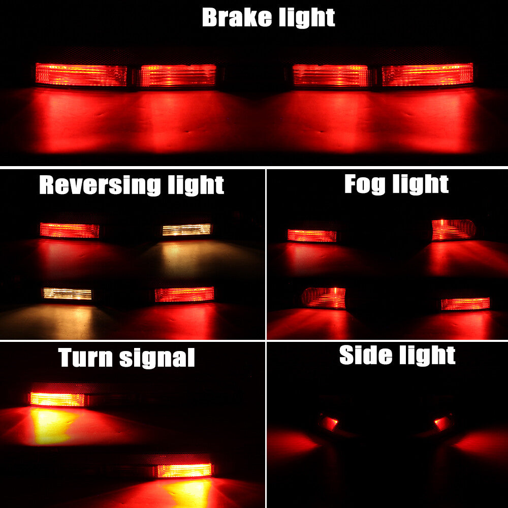 Left rear bumper stop light taillight reflector with 5 bulbs suitable for 2016-2021 for Audi Q7