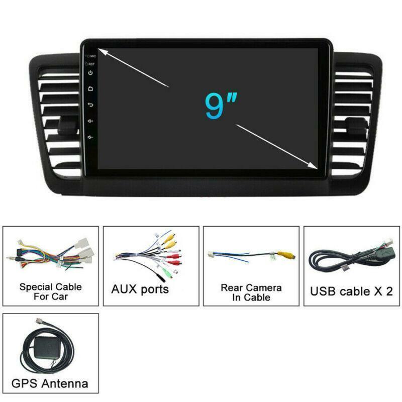For 2003-09 for Subaru Outback Legacy 4+32GB Android 10.1 Car Stereo Radio GPS 9inch