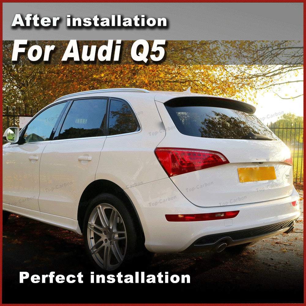 Unpaint PU Rear Roof Spoiler Window Top Racing Wing Lip for Audi Q5 8R SUV 09-11