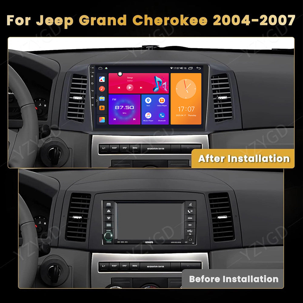 Android Auto Carplay for Jeep for Grand Cherokee 2004-2007 Car Radio GPS Navi Screen