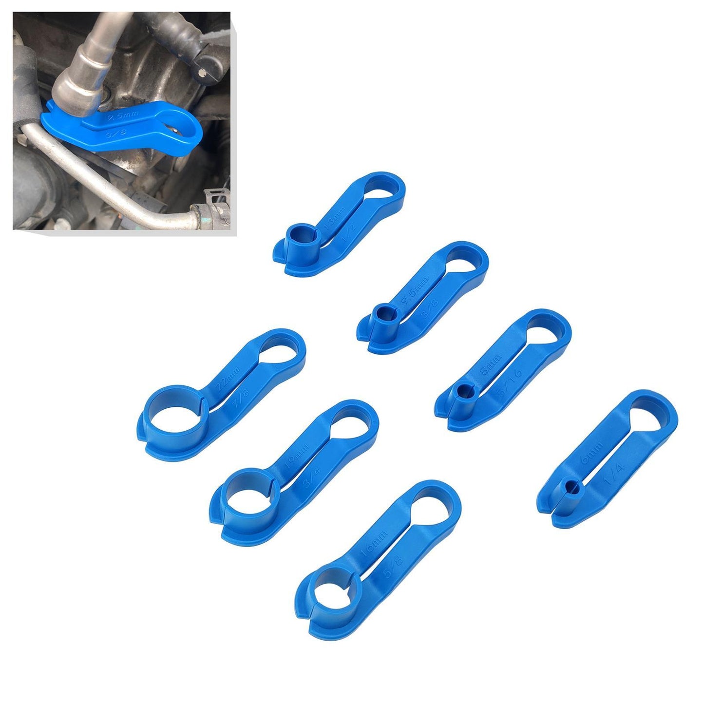 16x 6-22mm AC Disconnect Fuel Line Release Tool Car Removal Tool Kit With Box r