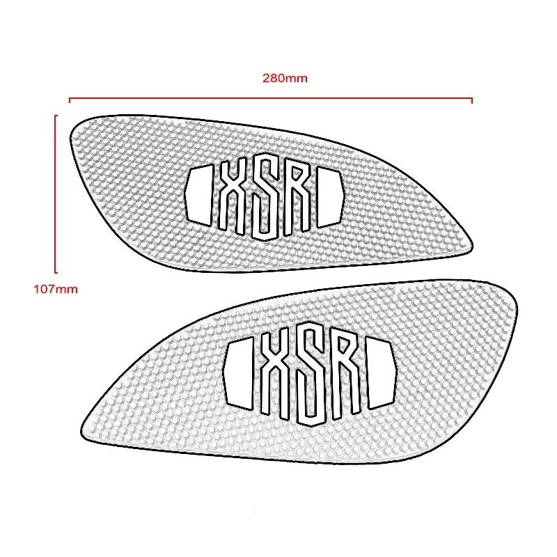for YAMAHA XSR900 Anti slip Tank Pad Sticker Gas Knee Grip Traction Side Decal