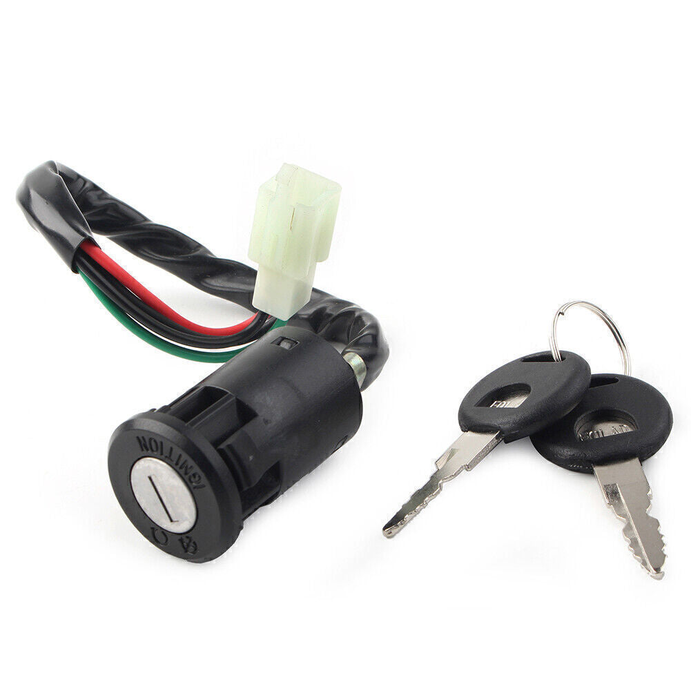 for Honda CG125 Motorcycle Security 4 Wires Ignition Switch Lock with 2 Keys Set