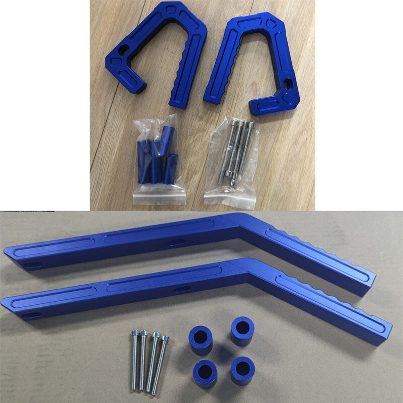 Blue front and rear aluminum grip handles. Suitable for 2007-2018 JK for Jeep Wranglers.