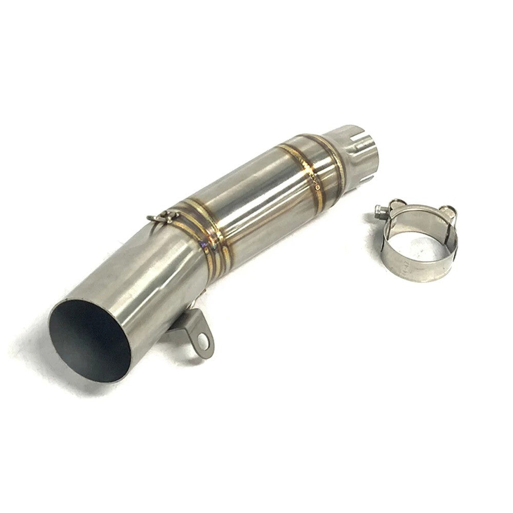 for YAMAHA YZF-R6 2006-2018 60.5mm Stainless Steel Exhaust Mid Link Pipe Direct Fit
