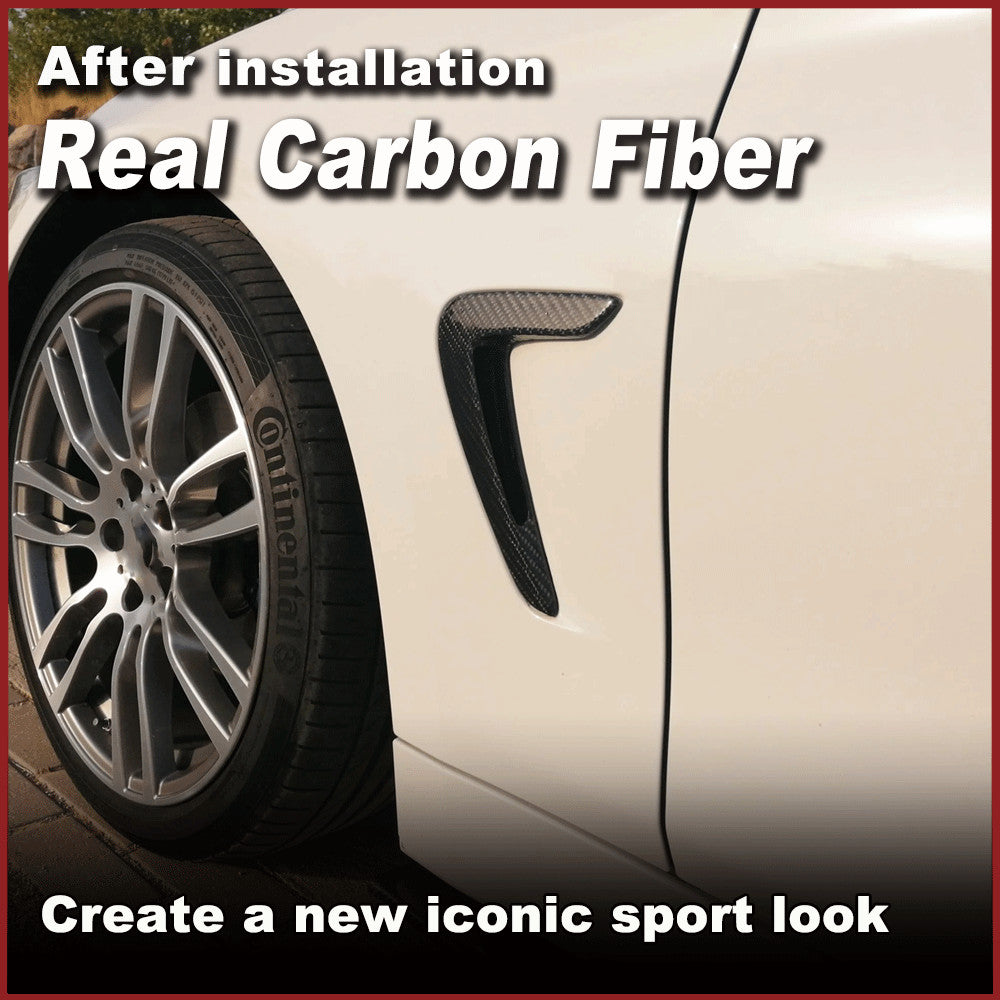 for BMW 4 Series F32 F33 F36 14-19 REAL Carbon Fiber Side Air Vent Fender Cover