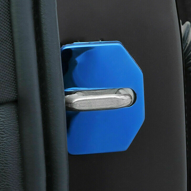 for Volvo XC60 2018-2023 Blue Titanium Car Door Lock Protection Cover Trim 4P