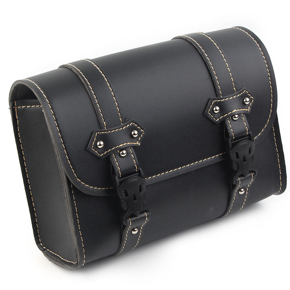 Motorcycle Universal Tool Bag PU Leather Side Storage Saddle Bag Luggage Pouch