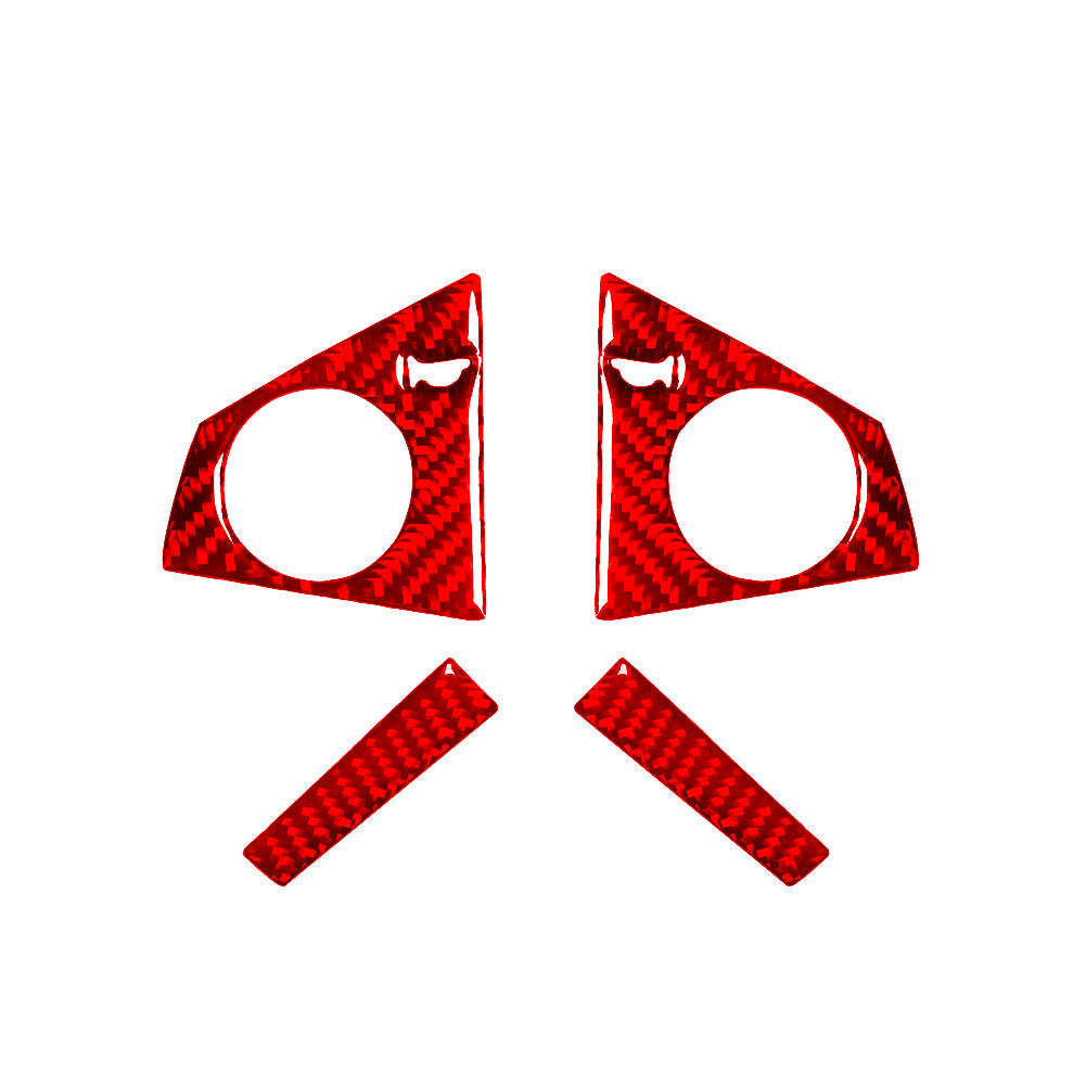 4Pcs Red Steering Wheel Frame Type-B Trim Cover for Mercedes R-Class 2009-2012