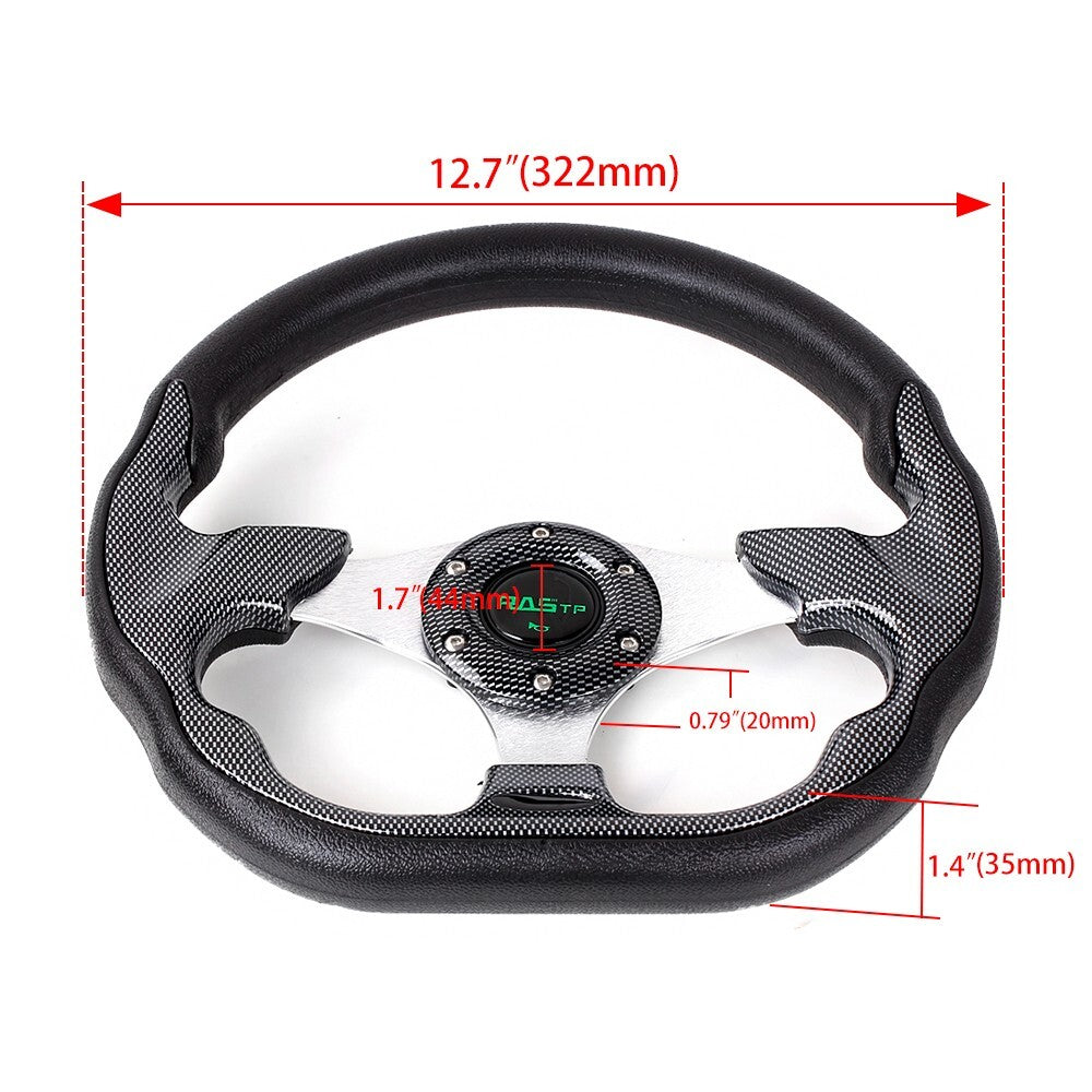 For Club car for DS 12.5 for Golf Cart Steering Wheel Accessories+Silver Adapter