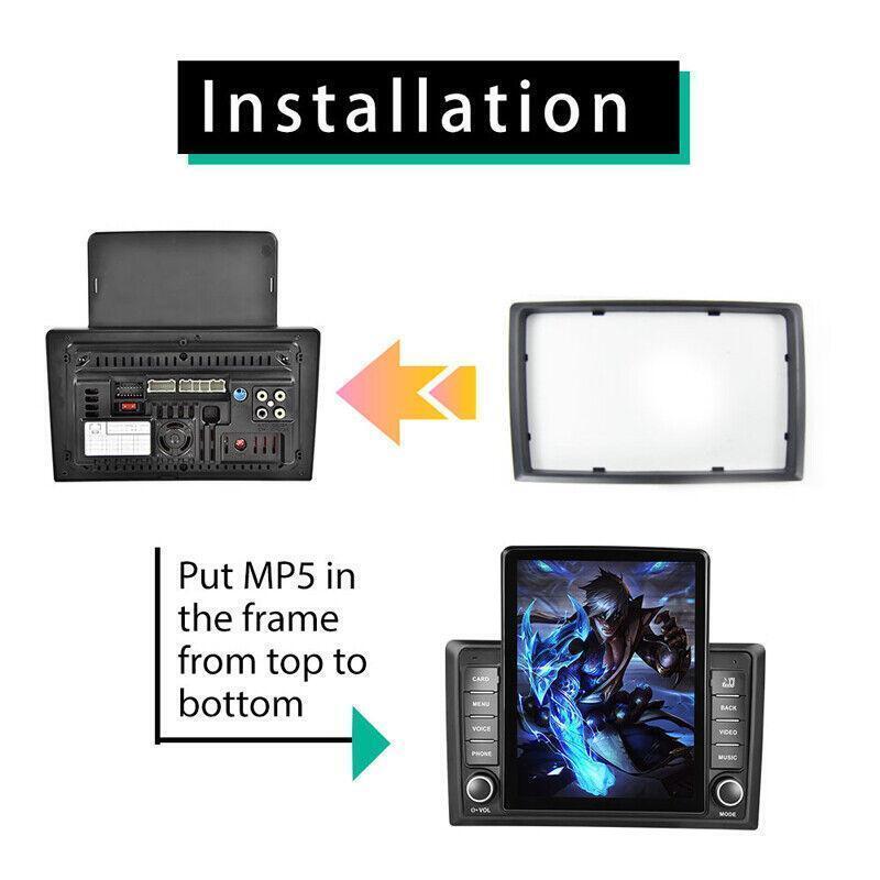 9.5 Stereo Vertical Screen MP5 Player Carplay GPS Wifi With Backup Camera