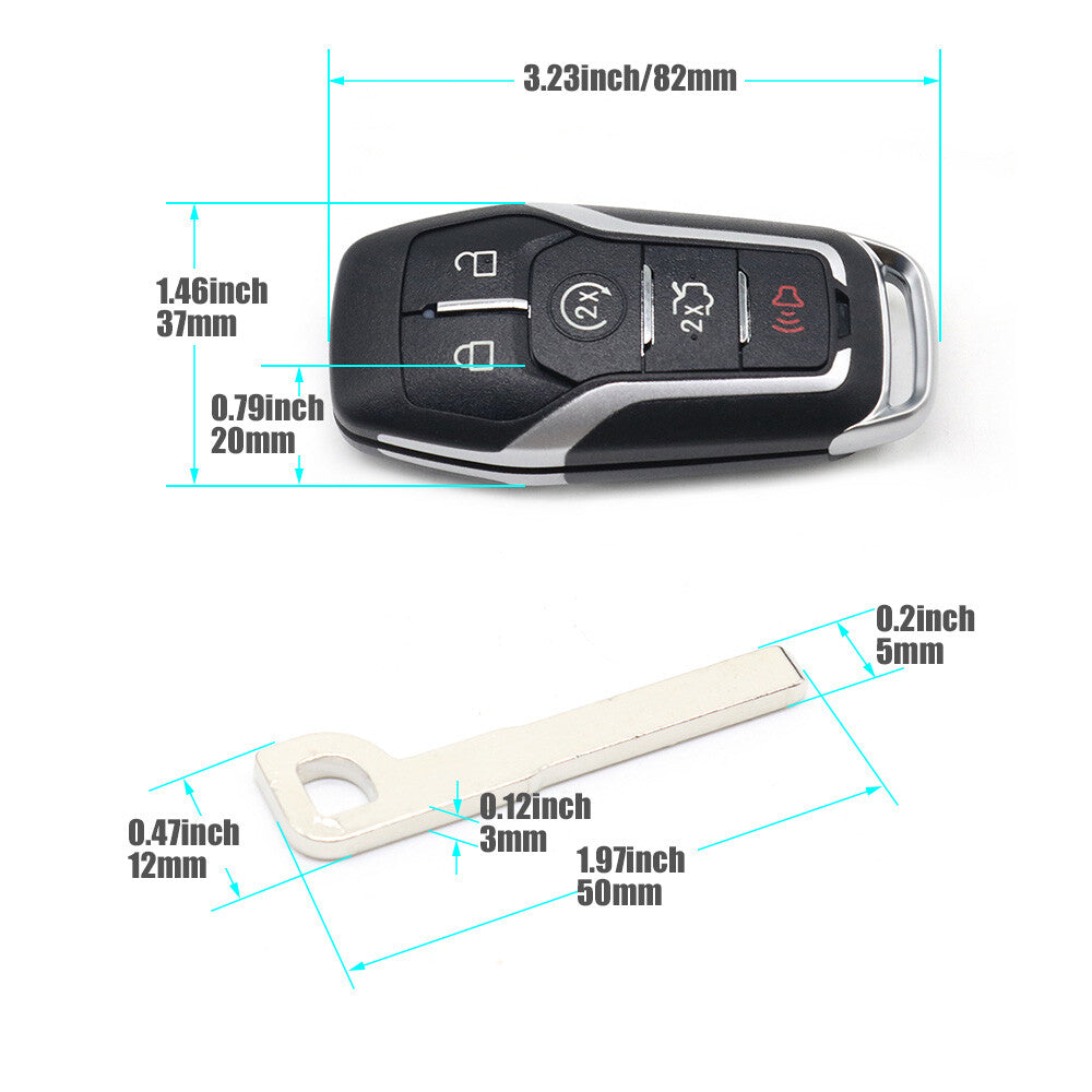 Remote for Smart Keychain M3N-A2C3124330 for Ford Explorer 2016 - 2017 (Tested 164-R8140-)