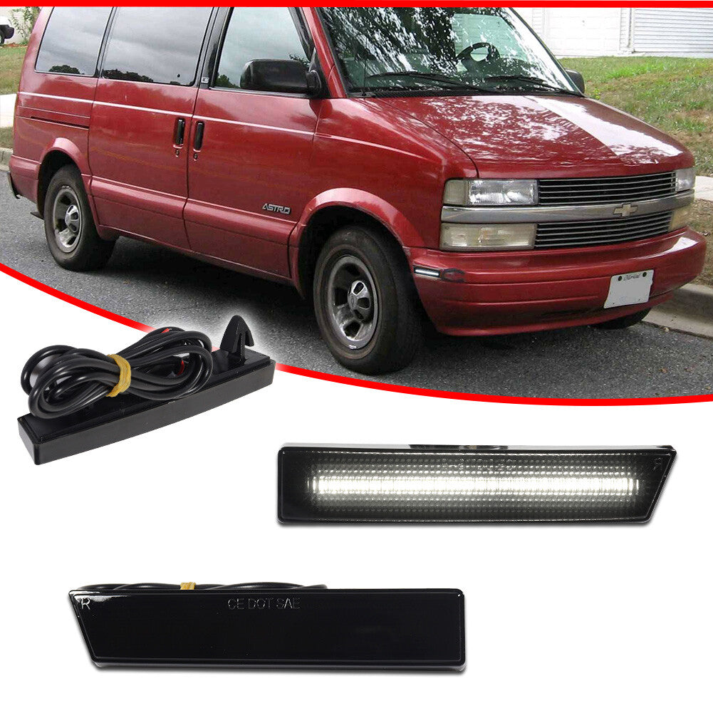 Two white side marker parking lights for 95-05 for Chevrolet Astro/ for GMC Safari Van