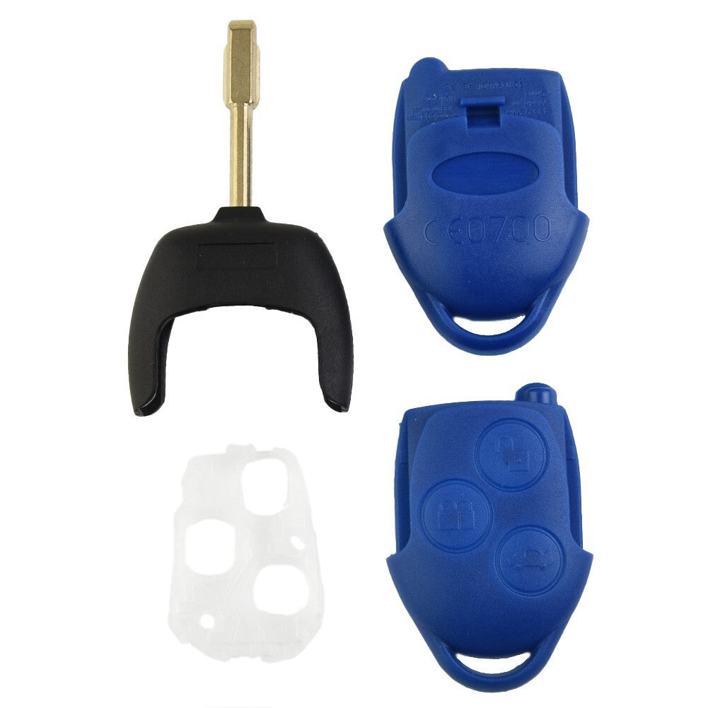 Key Fob Case Compatible with for Ford For Transit MK7 2006 2014 Blue Color