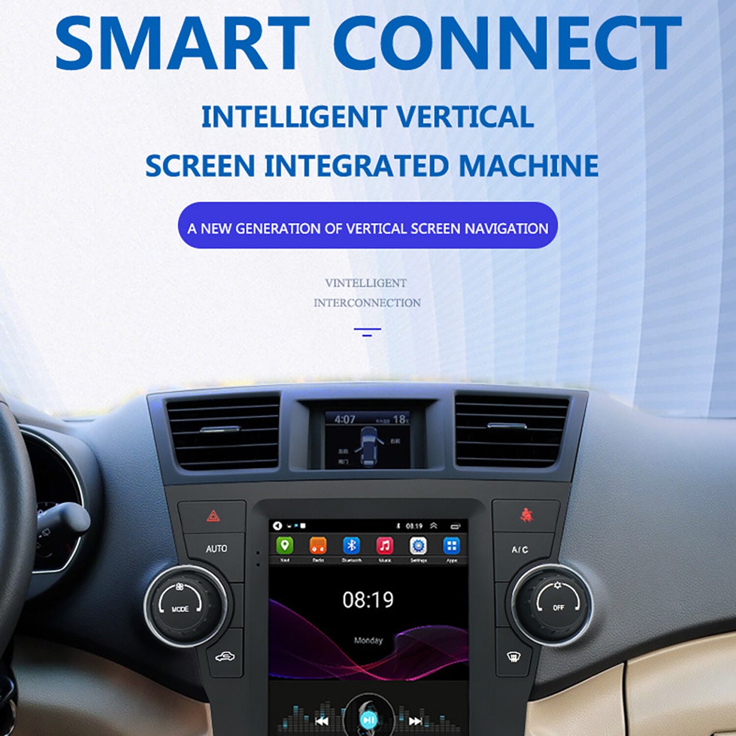 9.7 Car Stereo Radio GPS 1GB+16GB Android 10.1 for Toyota Highlander 2008-2013