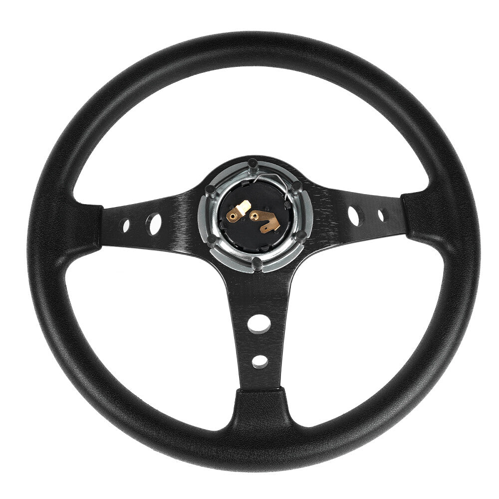 6 Hole Aluminum 14 Drifting Racing Steering Wheel +Quick Release Adapter