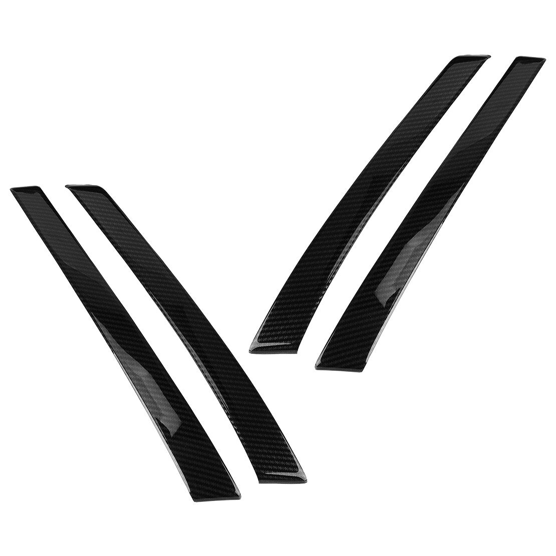 Carbon Fiber Grain Door Armrest Trim Cover Fit for Toyota Highlander 2008-2013