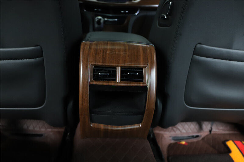 Car Rear Air Outlet Vent Frame Trim Inner for Cadillac CT6 2016-2020 Wood Grain