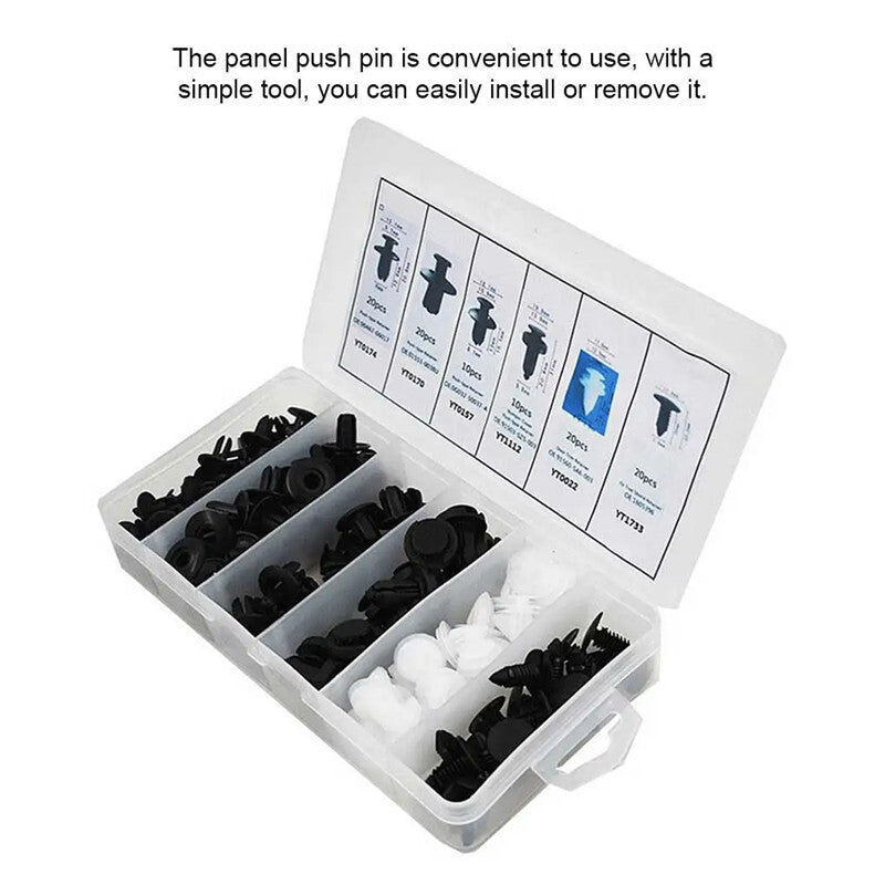 Car Body Door Clip Push Retainer Pin Rivet Panel Fastener Mixed Removal Tool Kit