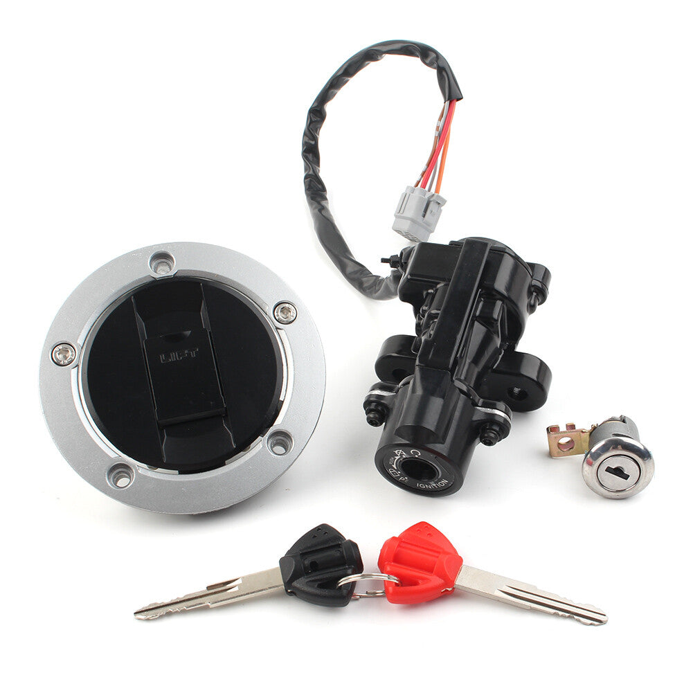for Suzuki GSXR 750 1000 03-16 Ignition Switch Fuel Gas Cap for Seat Lock Keys Set