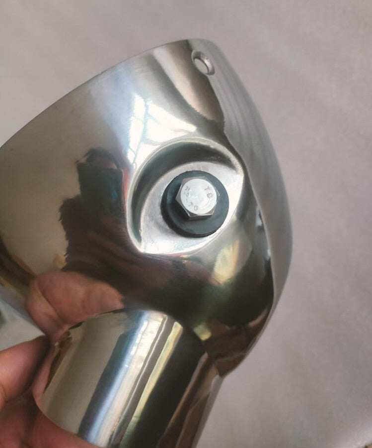 Polished Aluminium Head Light Lamp Housing for Honda Dax CT70 ST70 Bike Faulty