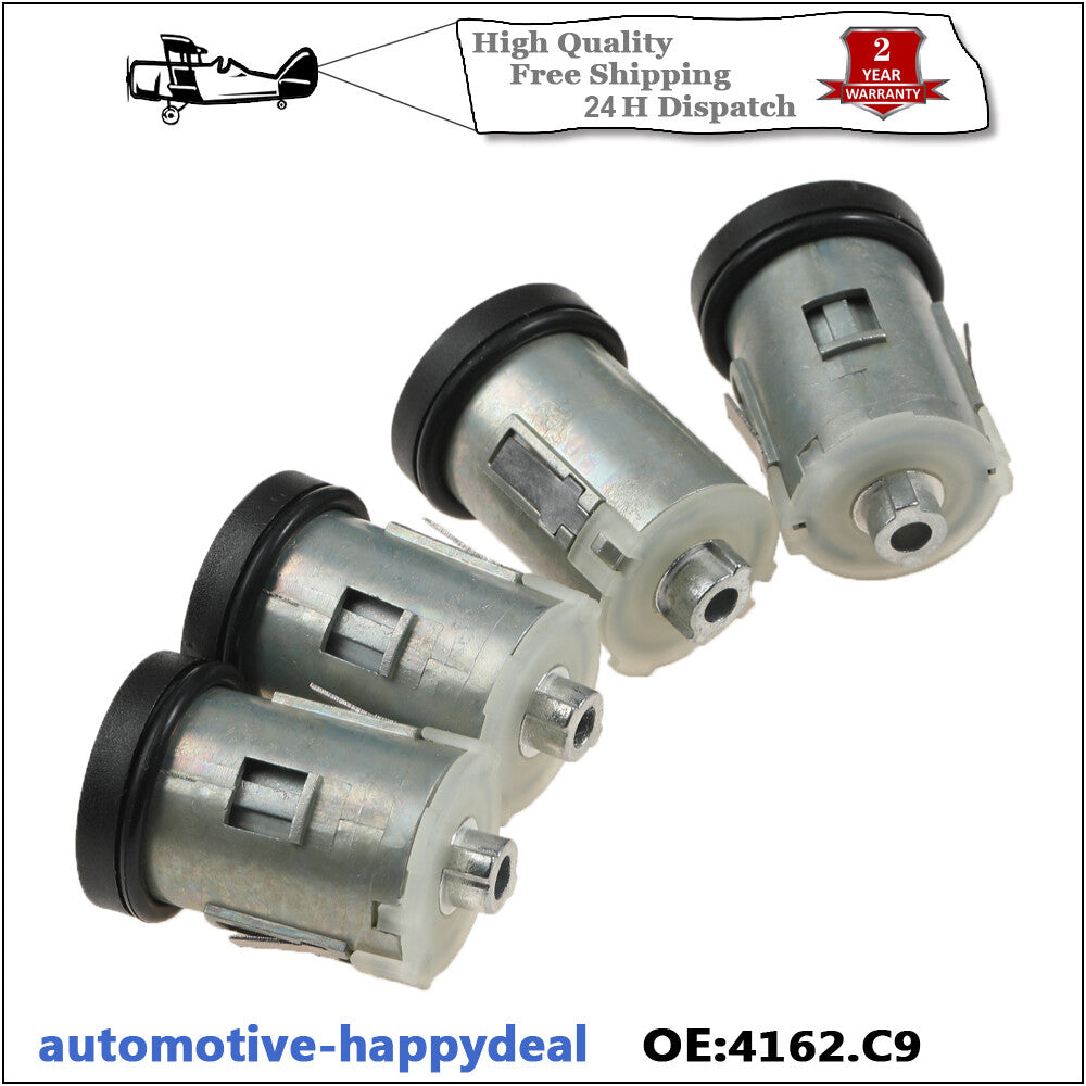Door Lock Barrel Set of 4 2x Keys for Citroen Dispatch Expert Scudo 1996-2006