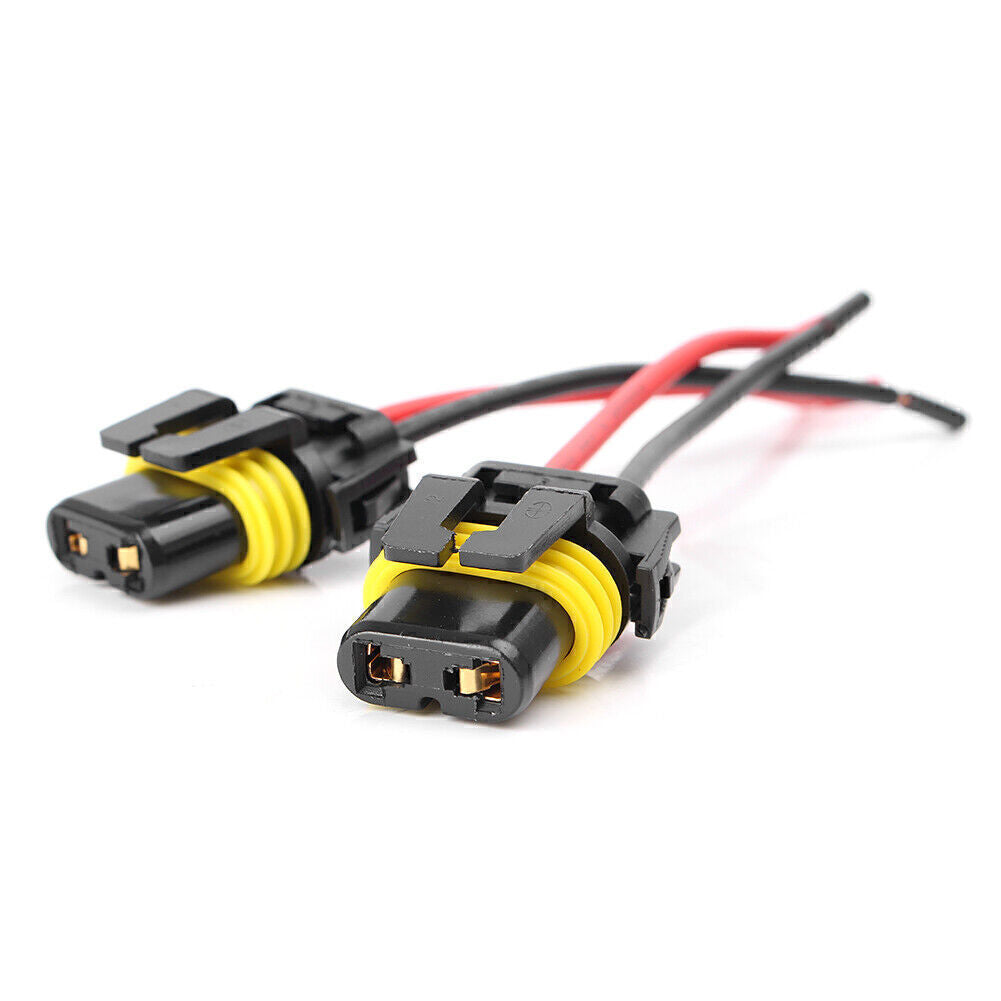 9005 9006 H10 Adapter Wiring Harness Socket Fit Headlight Fog Light Universal US