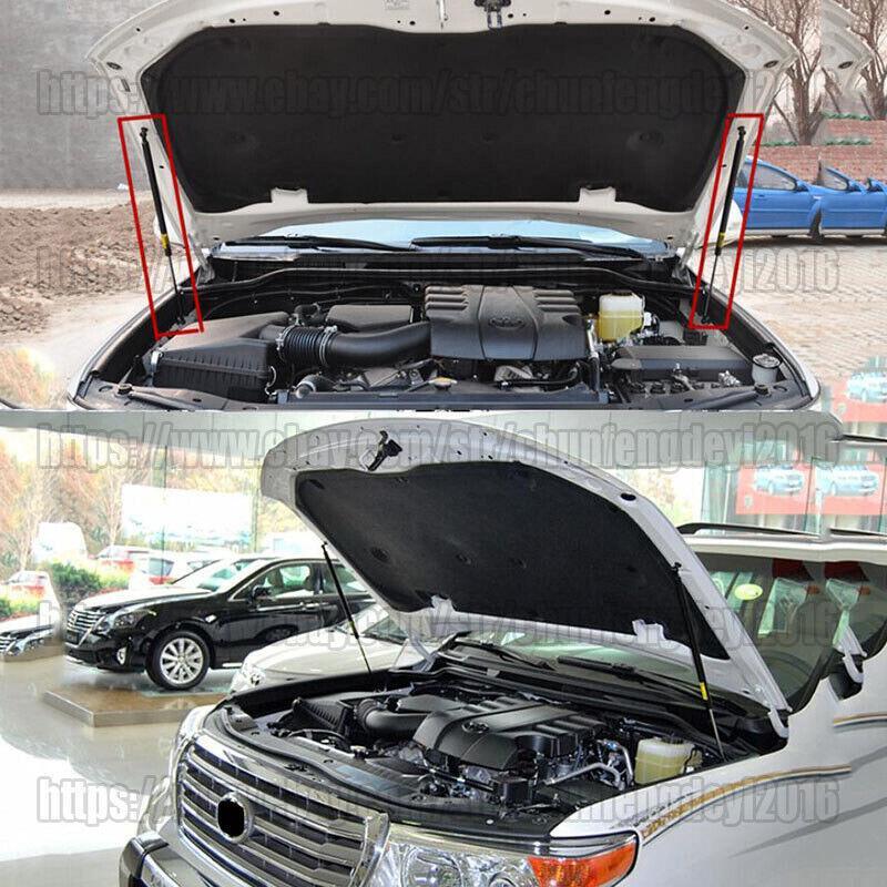 2PCS for Toyota for Land Cruiser LC200 2008-2015 Front COVER HYDRAULIC STRUT SHOCKS