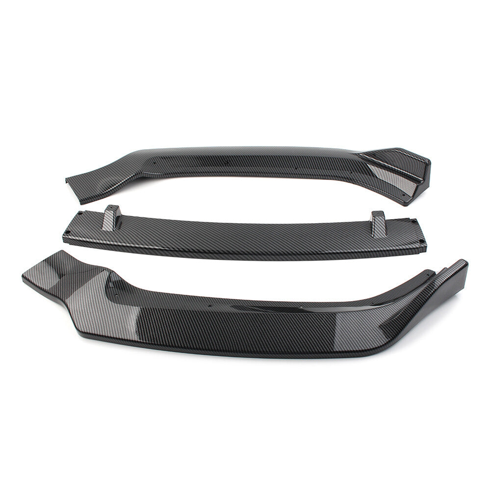 Front Bumper Lips Spoiler Kit Carbon Fiber Fit for Audi A4 2017-2019 Car