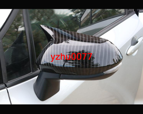 for Toyota for Corolla 2020-23 Carbon Fiber OX Horn Rear view mirror cover trim cap